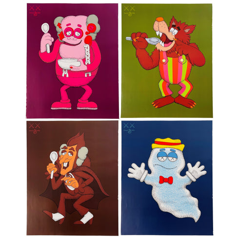 "Monsters Cereals Full Set" by KAWS - Limited Edition - Mind The Gap Label