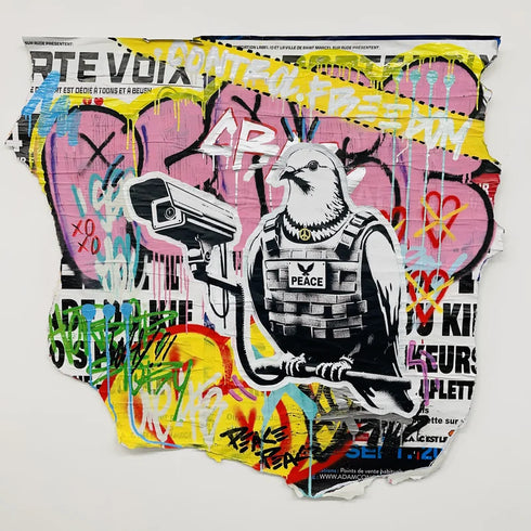 "Peace is Watching" by Aiiroh x SINAO - Mind The Gap Label