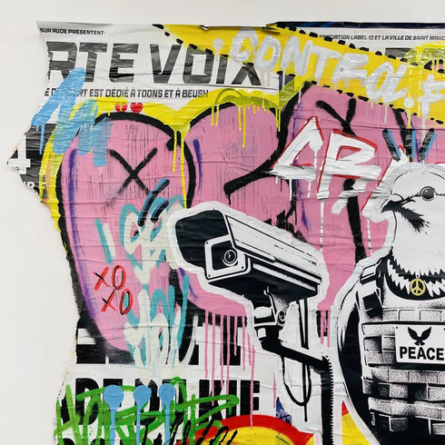 "Peace is Watching" by Aiiroh x SINAO - Mind The Gap Label